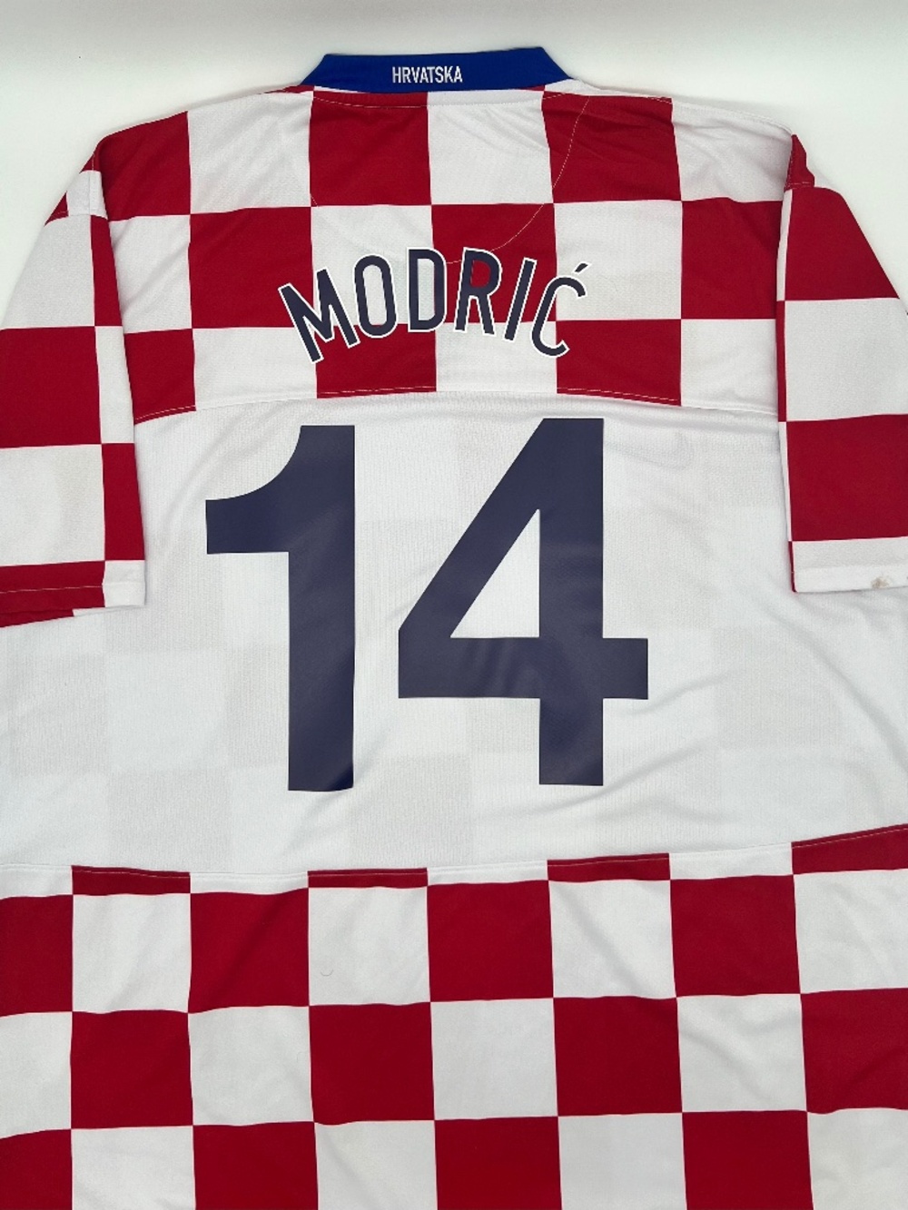 Croatia 2008/2009 Home Modric #14 Authentic Nike Jersey XXL Men White Soccer